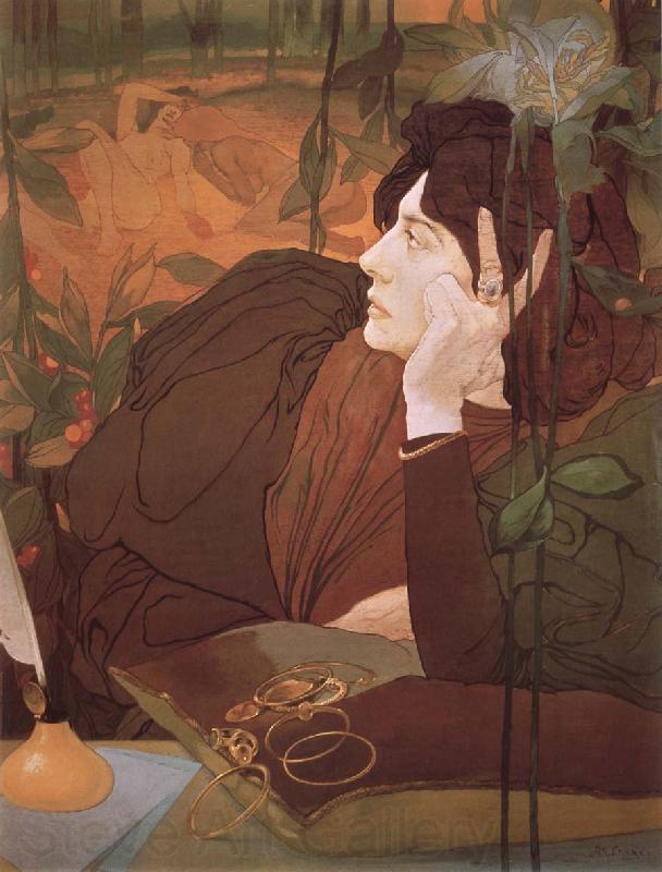 Georges de  Feure The Voice of Evil Norge oil painting art
